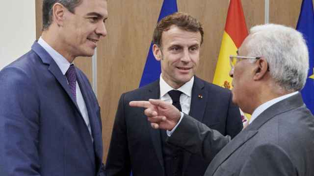 Pedro Sánchez, Emmanuel Macron y António Costa, en imagen de archivo.