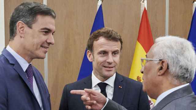Pedro Sánchez, Emmanuel Macron y António Costa, en imagen de archivo.