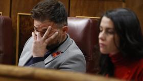 Gabriel Rufián en el Congreso de los Diputados.