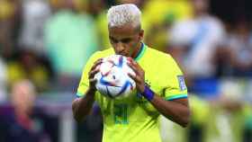 Rodrygo Goes, con la selección de Brasil en el Mundial de Qatar 2022