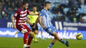 Genaro durante el Málaga CF vs. Granada