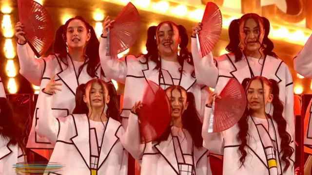 El coro de niños de Eurovisión Junior durante la interpretación de 'Antes muerta que sencilla'