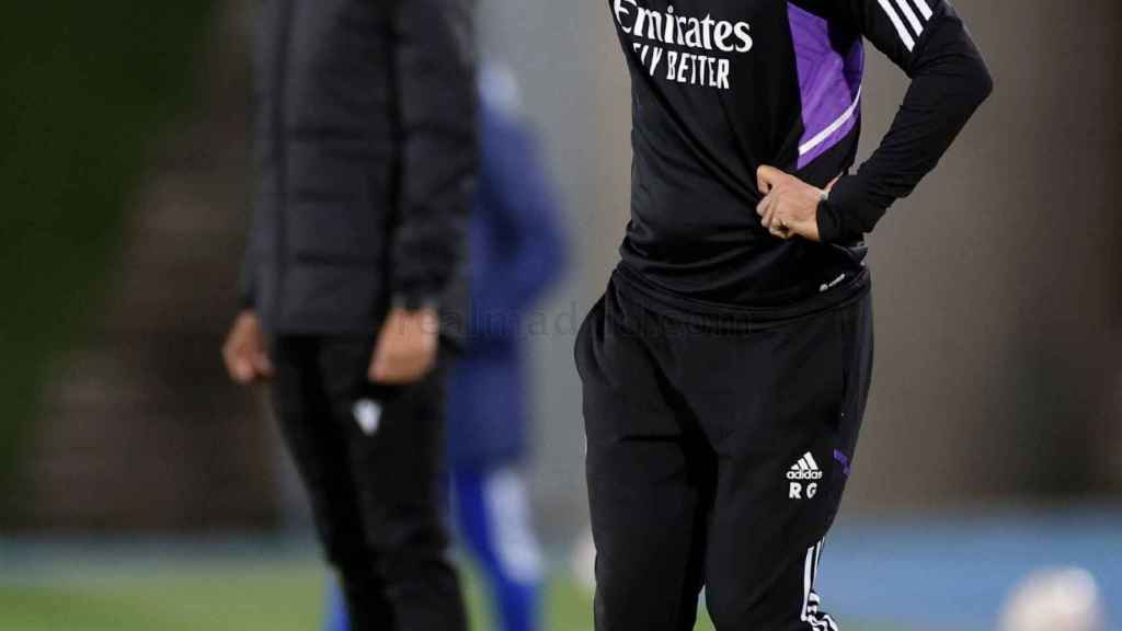 Raúl González Blanco, en un partido del Castilla de la temporada 2022/2023