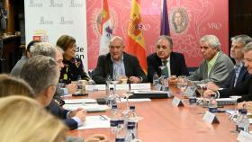 El consejero de la Presidencia, Jesús Julio Carnero, durante la reunión de este martes.