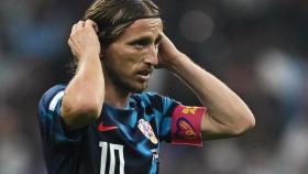 Luka Modric, con la selección de Croacia en el Mundial de Qatar 2022