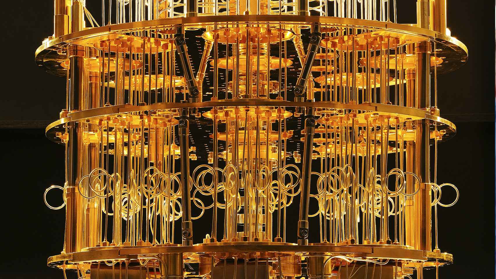 Interior de un ordenador cuántico de IBM.