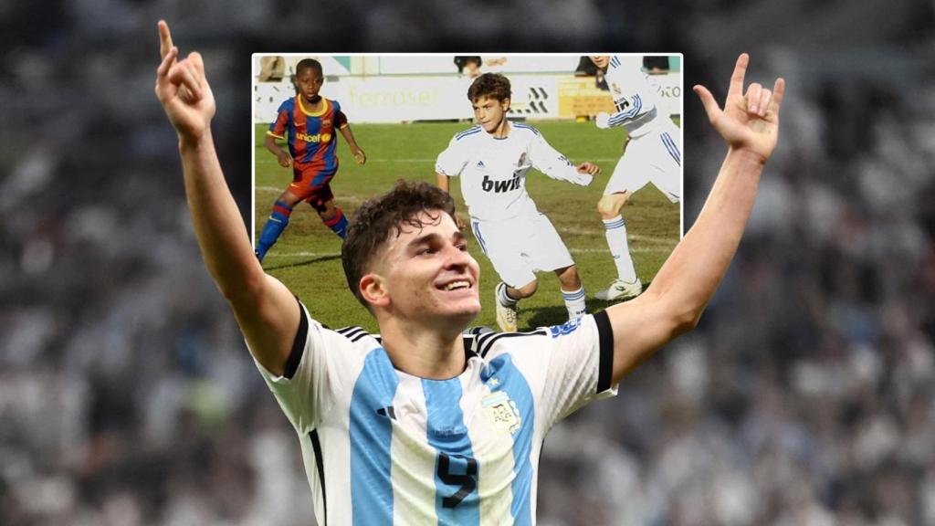 medias mostrar Íncubo Julián Álvarez, el 'héroe' de Argentina al que supo echar el ojo el Real  Madrid cuando tenía 11 años
