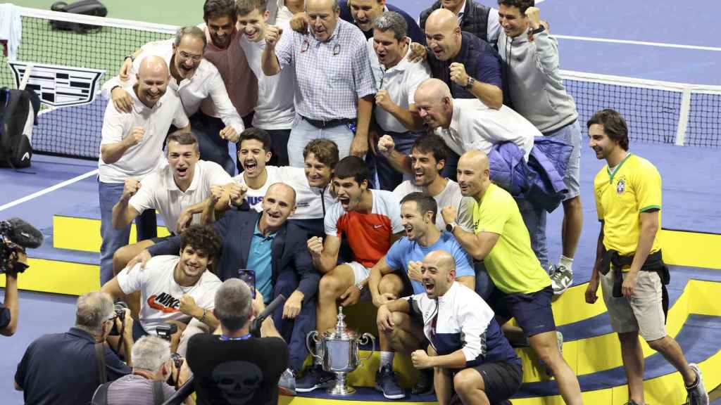 El equipo de Carlos Alcaraz con Juan Carlos Ferrero a la cabeza