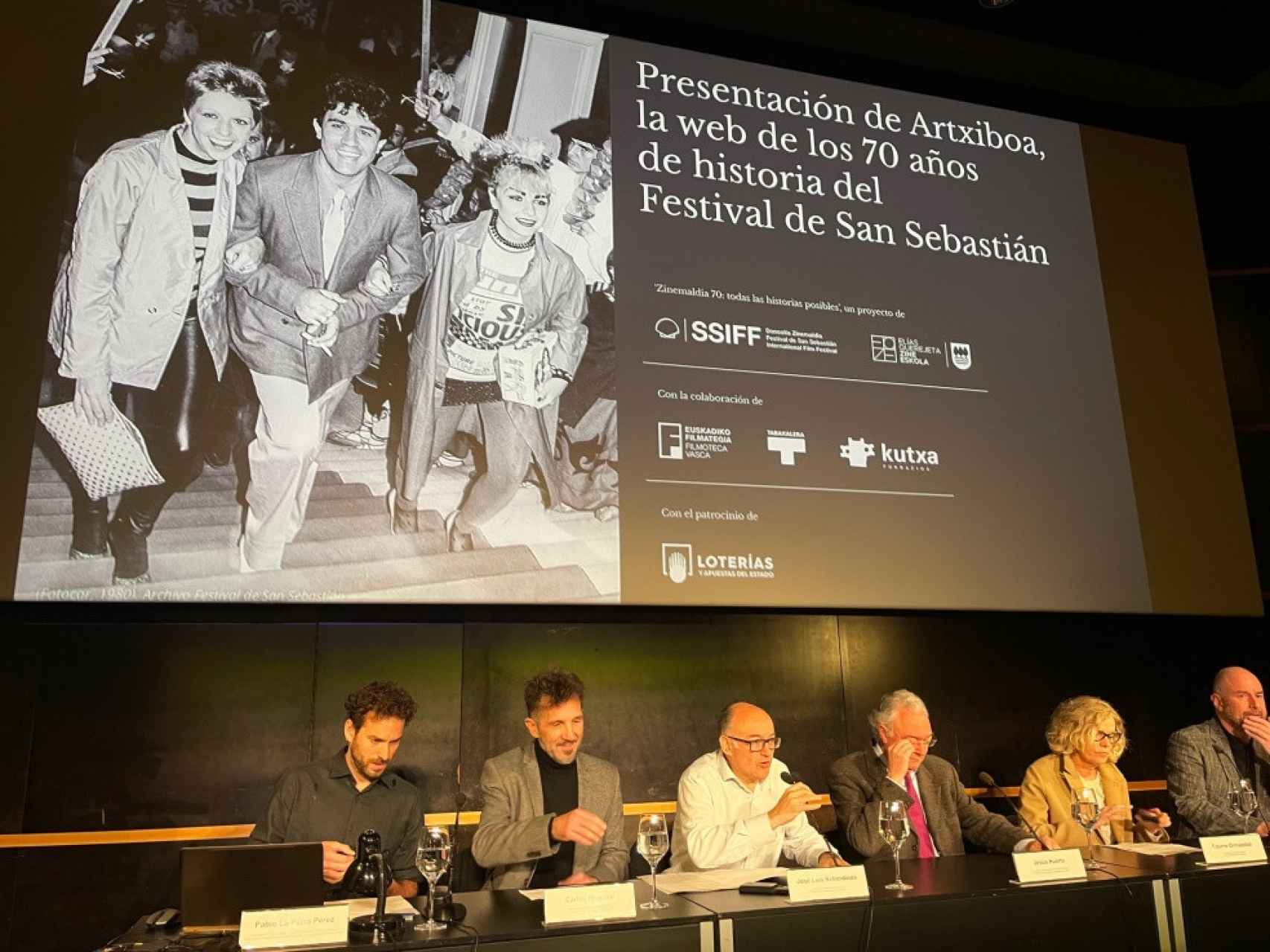 Presentación del nuevo Archivo del Festival de San Sebastián.