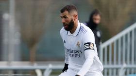 Karim Benzema, durante un amistoso con el Real Madrid