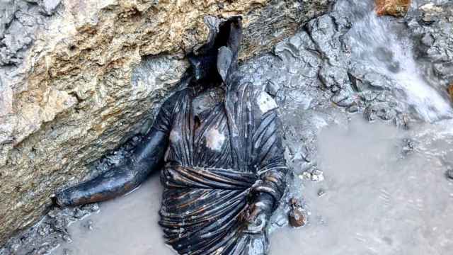 Una de las estatuas halladas en San Casciano. Foto: Ministerio de Cultura de Italia