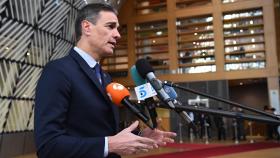 Pedro Sánchez, presidente del Gobierno, este jueves en Bruselas.