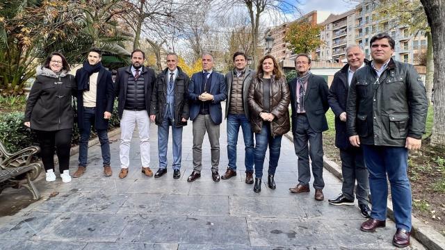 La cúpula del PP arropa la candidatura de Miguel Ángel Ruiz en Puertollano. Foto: Santos Monroy.