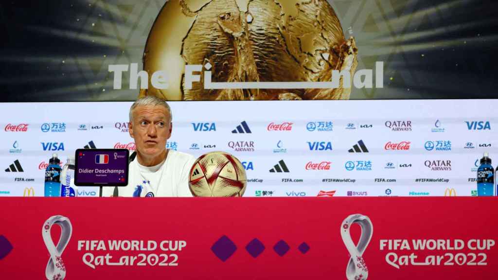 Didier Deschamps, en la rueda de prensa previa a la final del Mundial de Qatar 2022