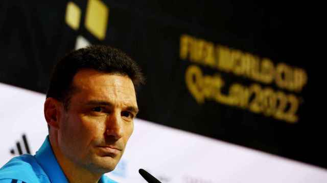 Lionel Scaloni, en rueda de prensa con la selección de Argentina en el Mundial de Qatar 2022