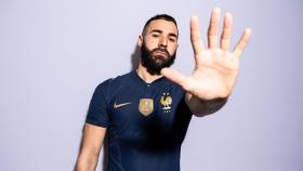 Karim Benzema, con la selección de Francia