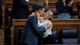 Pedro Sánchez y Yolanda Díaz, en el Congreso de los Diputados.