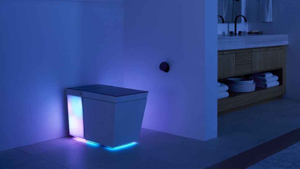 lighted smart toilet