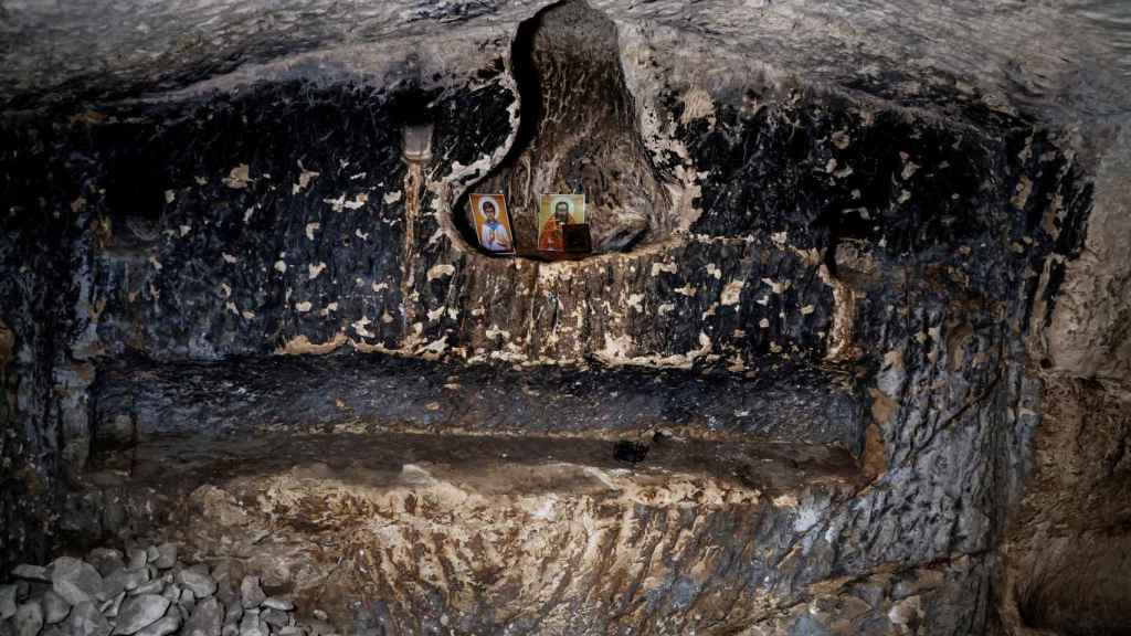 Uno de los nichos de la cueva de Salomé, en Israel. Foto: Ammar Awad (Reuters)