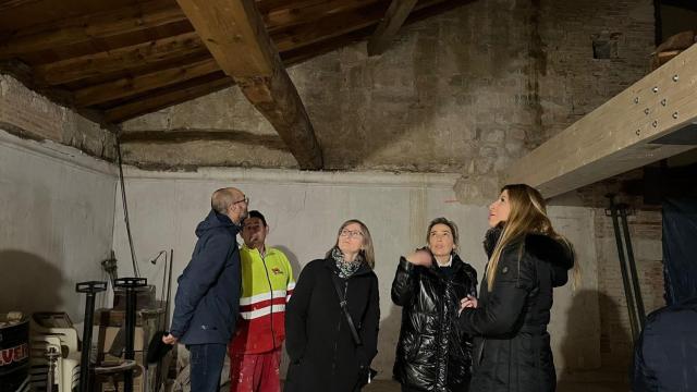 Raquel Alonso en su visita a Mota del Marqués