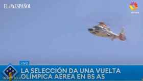 Miles de personas festejan el título de Argentina y los jugadores tienen que ser evacuados en helicóptero