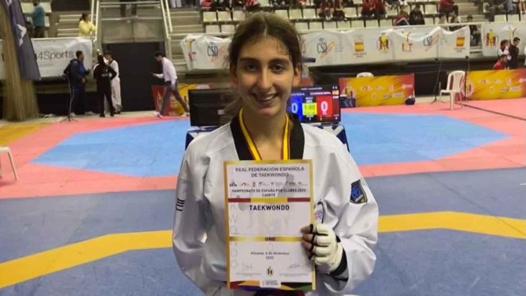 La albaceteña Paula García logra el oro en el  Campeonato de España de Taekwondo