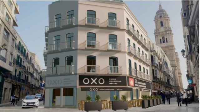 El exterior del Museo del Videojuego OXO en Málaga.