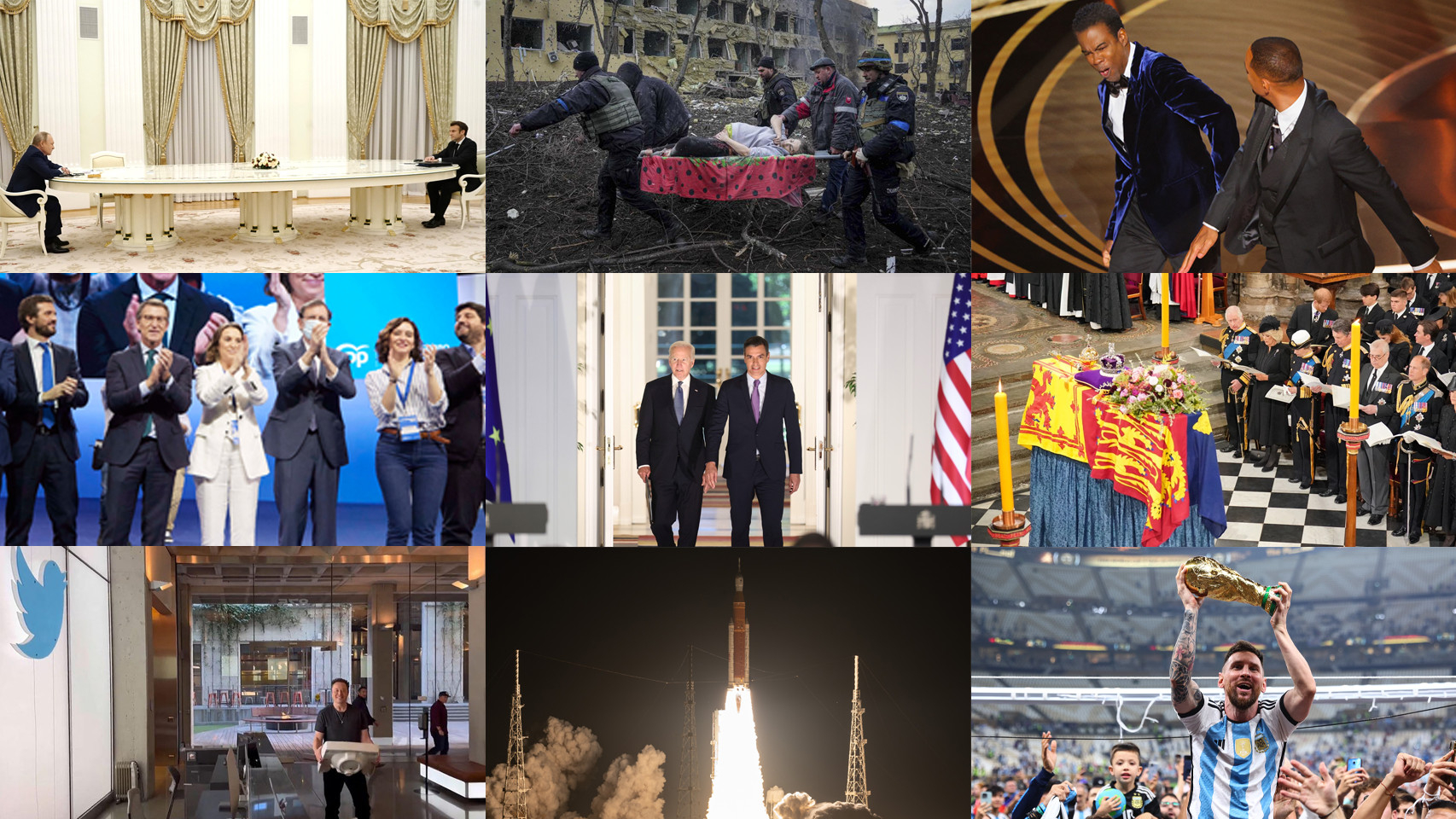 2022 en imágenes: así ha sido el año de la guerra en Ucrania, los incendios en España, la muerte de Isabel II y el Mundial de Qatar