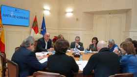 Reunión de la Junta de Gobierno de la Diputación de Segovia, este miércoles.