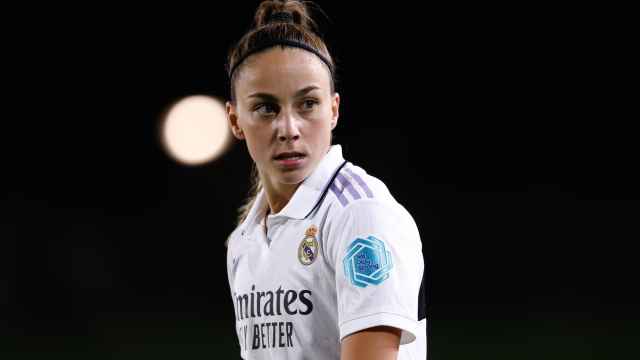Athenea del Castillo, en un partido del Real Madrid Femenino de la Women's Champions League 2022/2023