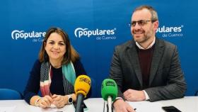 Clara Plaza y Cayetano Solana. Foto: PP de la Diputación de Cuenca.