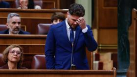 El portavoz de ERC, Gabriel Rufián, este miércoles durante la sesión de control al Gobierno en el Congreso.