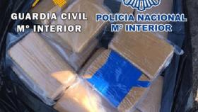 Heroína interceptada por los agentes