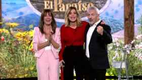 Nagore Robles, Sandra Barneda y Carlos Sobera, presentadores de 'Pesadilla en El Paraíso 2'