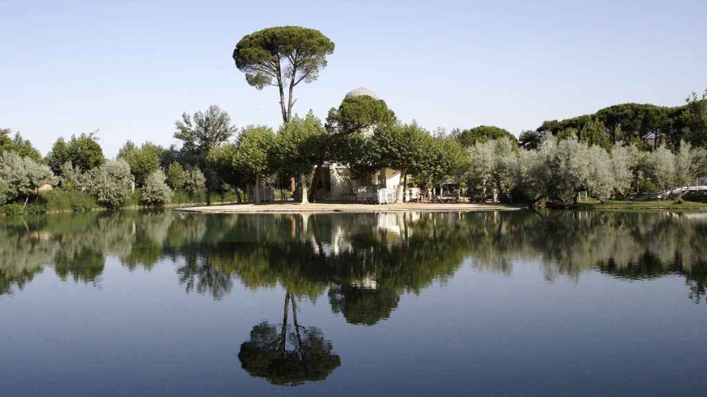 El lago termal de Alhama de Aragón.