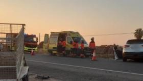 Una imagen de archivo del Consorcio Provincial de Bomberos en un accidente de tráfico.