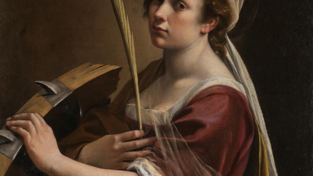 Artemisia Gentileschi: 'Auto-retrato como Santa Catarina de Alexandria'.  Galeria Nacional de Londres