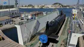 Submarino S-81 en los astilleros de Cartagena