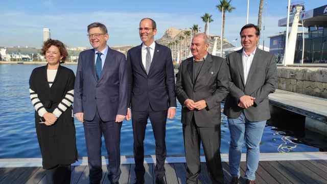 Rueda de prensa entre el president de la Generalitat, Ximo Puig, y el presidente de The Ocean Race, Richard Brisus.
