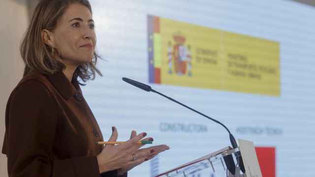 La ministra de Transportes, Movilidad y Agenda Urbana, Raquel Sánchez, en una visita a Valencia este miércoles.