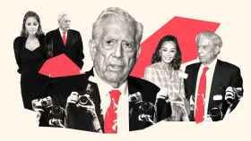 El Premio Nobel de Literatura Mario Vargas Llosa e Isabel Preysler en un montaje de EL ESPAÑOL.