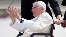 El Papa Emérito Benedicto XVI en una foto de archivo.
