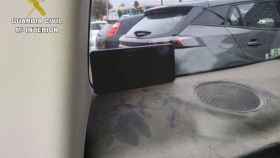 Imagen del móvil con el que vigilaba a su exmujer desde su vehículo aparcado en su puerta.