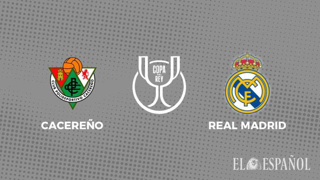 Cartel del Cacereño - Real Madrid de la Copa del Rey