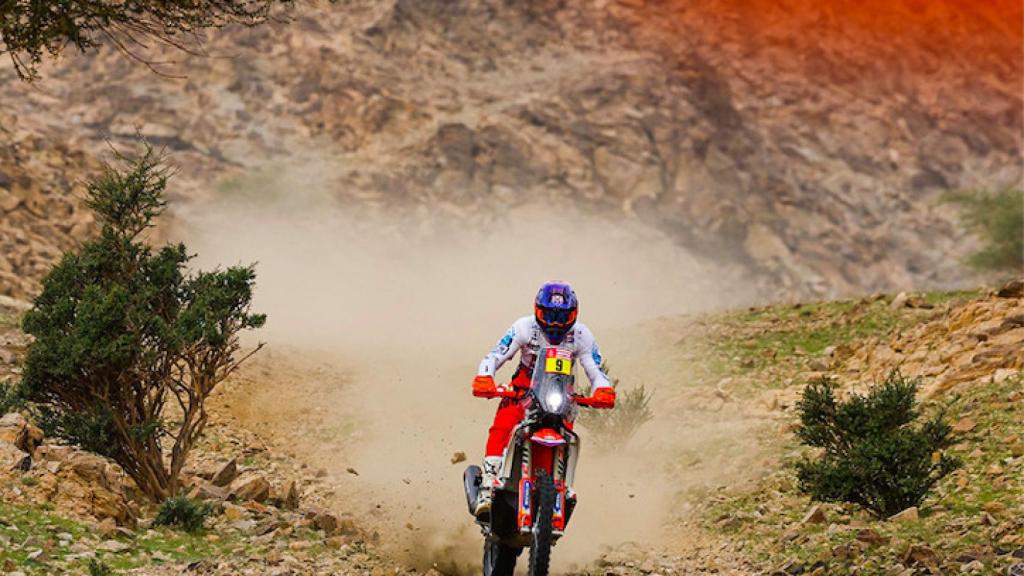 Mason Klein se lleva la segunda etapa del Dakar en motos en un día con ...