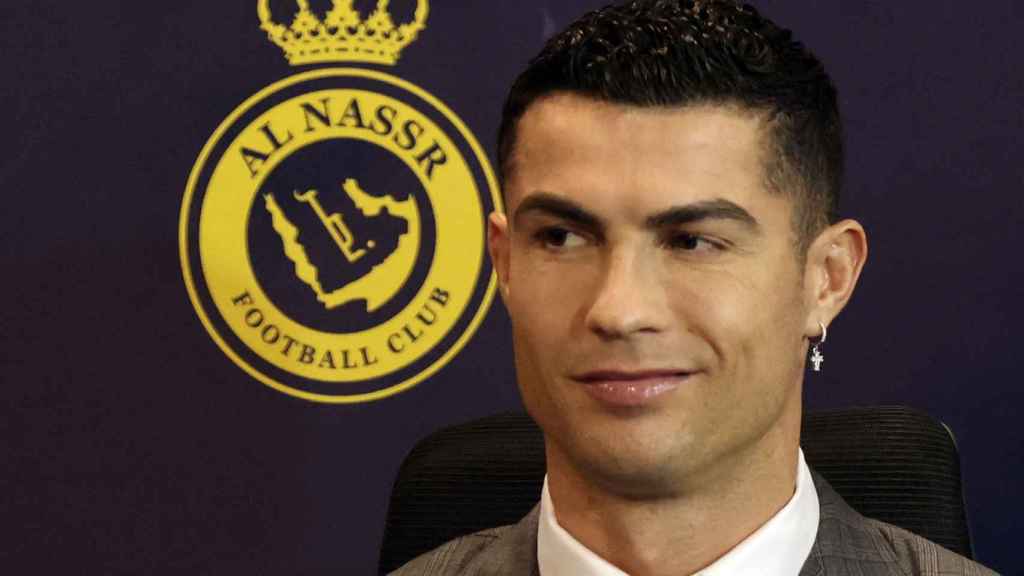 Cristiano Ronaldo, durante su presentación como nuevo futbolista del Al-Nassr de Arabia Saudí