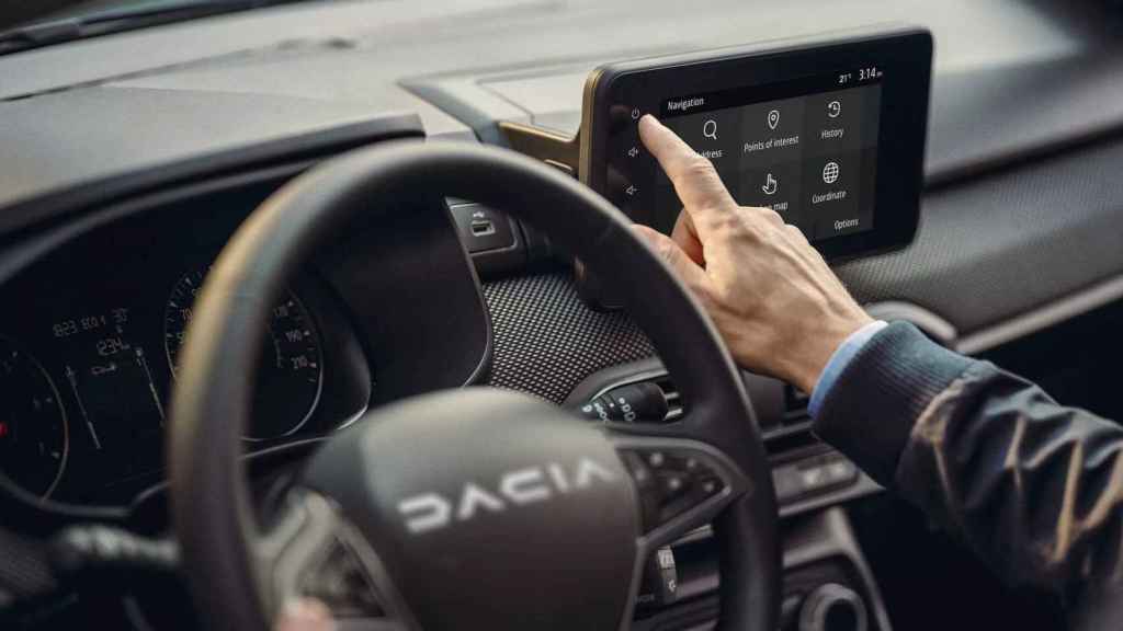 La pantalla táctil con Android Auto es una opción posible en el Dacia Sandero