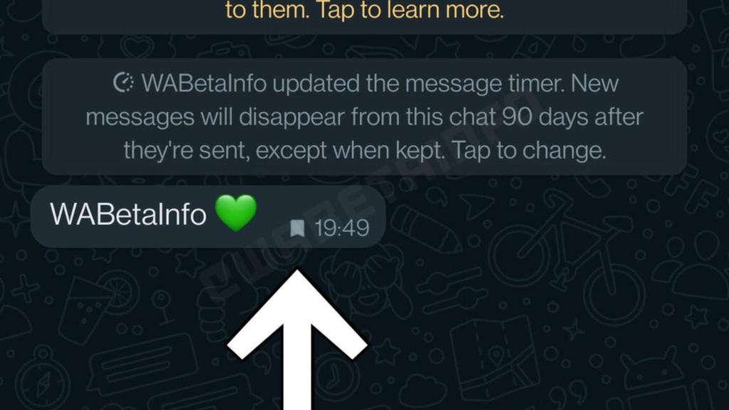 Saved WhatsApp messages will be distinguished by a special icon