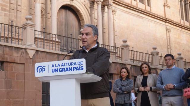 Elías Bendodo durante su intervención este miércoles en Málaga.