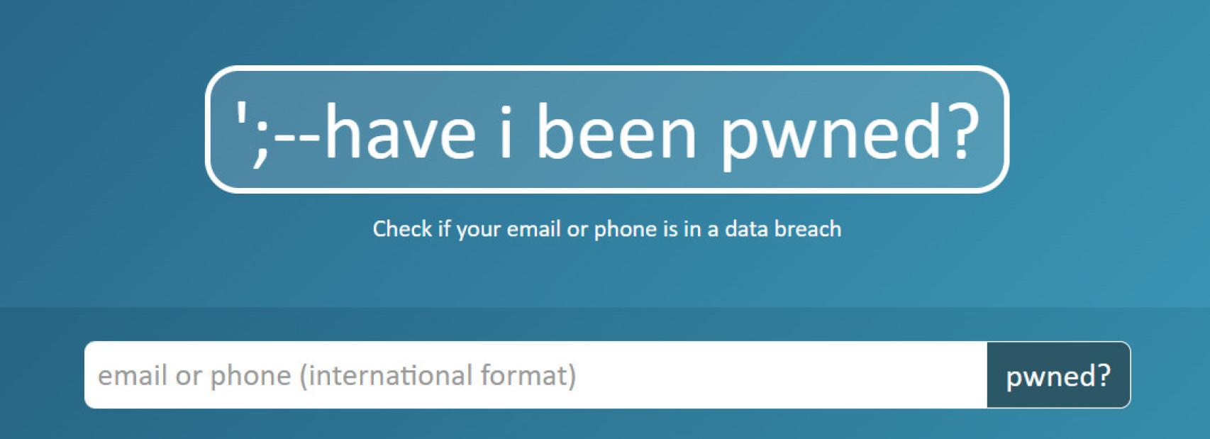 Website to check if your password has been leaked